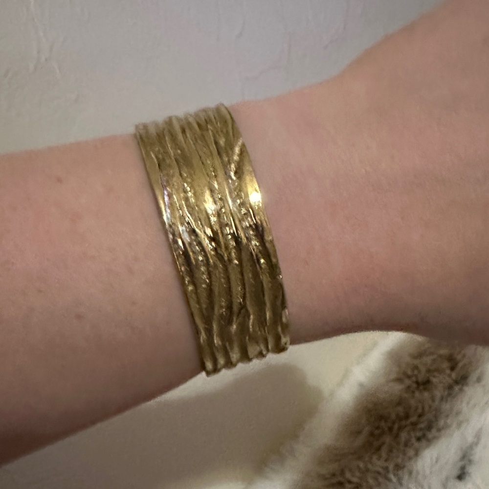 Rustic Cuff Gold Cuff - Picture 2 of 4